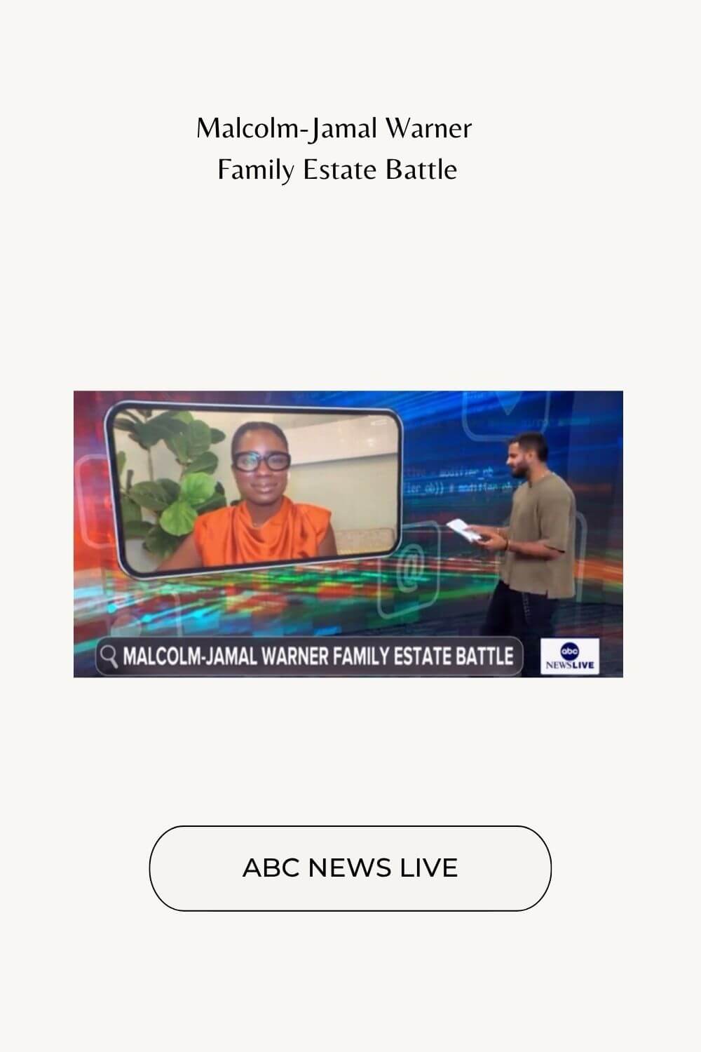 Malcolm Jamal Warner Family Estate Battle ABC News Live